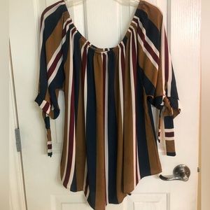 Colorful Striped Blouse